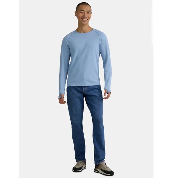 Men's Merino Wool Blend Long Sleeve T-Shirts With UPF50+ 2-Pack Size 2XL - Picture 6 of 10
